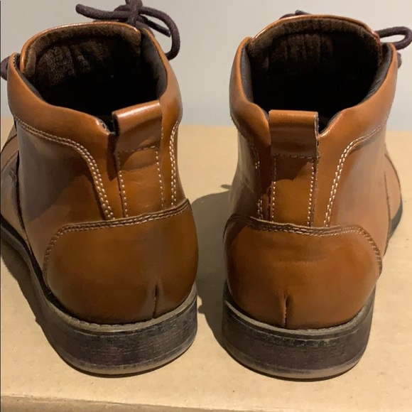 Leather brown ankle boots - Picture 3 of 5